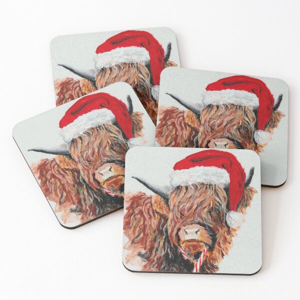 Item preview, Christmas Coo (Highland Cow) designed and sold by CathiePuaArt.