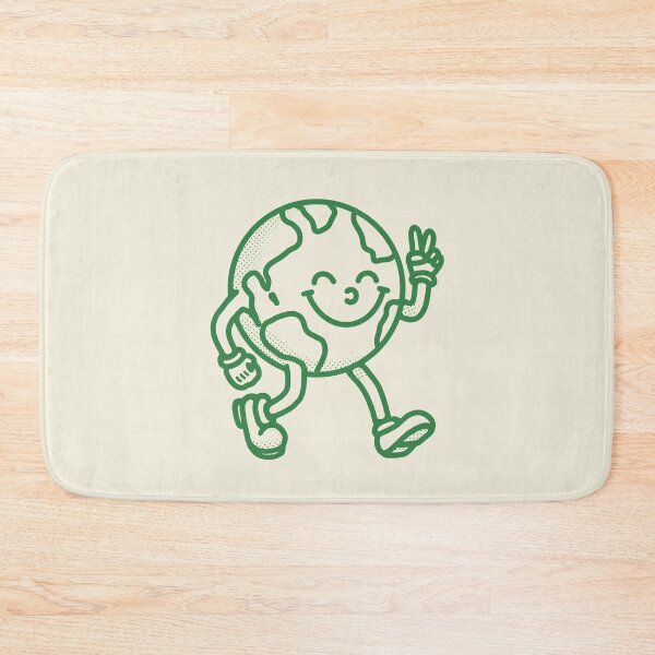 Item preview, Green retro cartoon earth designed and sold by Studio Earthling.