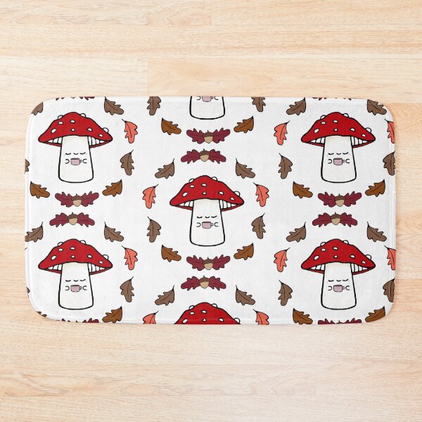 Item preview, Happy Mushroom Enjoys Cuppa designed and sold by Stacey Roman.