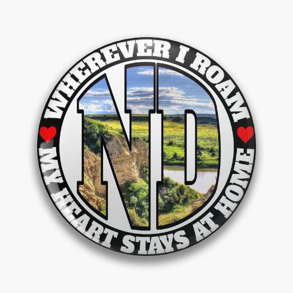 Item preview, Heart Stays Home - North Dakota designed and sold by DonDota.
