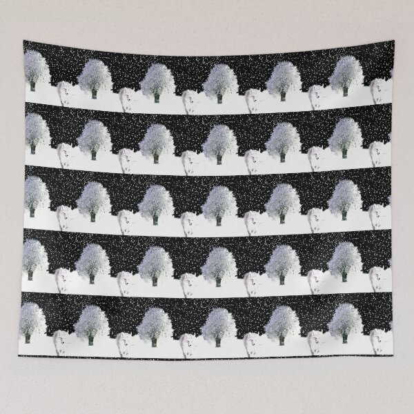 Item preview, Fox And Snow Falling Design designed and sold by Zareen Sayyed.