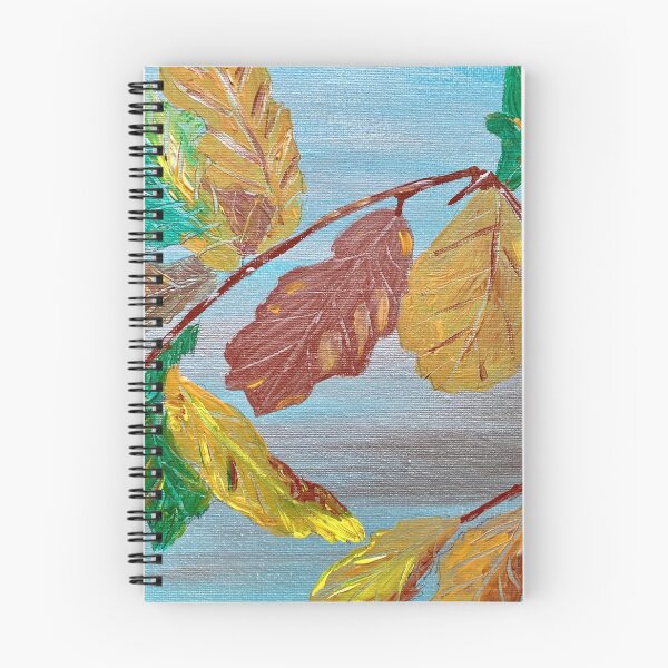 Item preview, Silver blue autumn leaves  designed and sold by Ruth Breen Artwork .