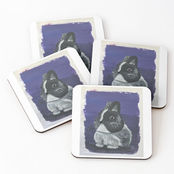 Item preview, Serious Bunny Purple Background designed and sold by CreatingCute.