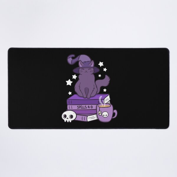 Feline Familiar 02 // Black | Nikury Desk Mat