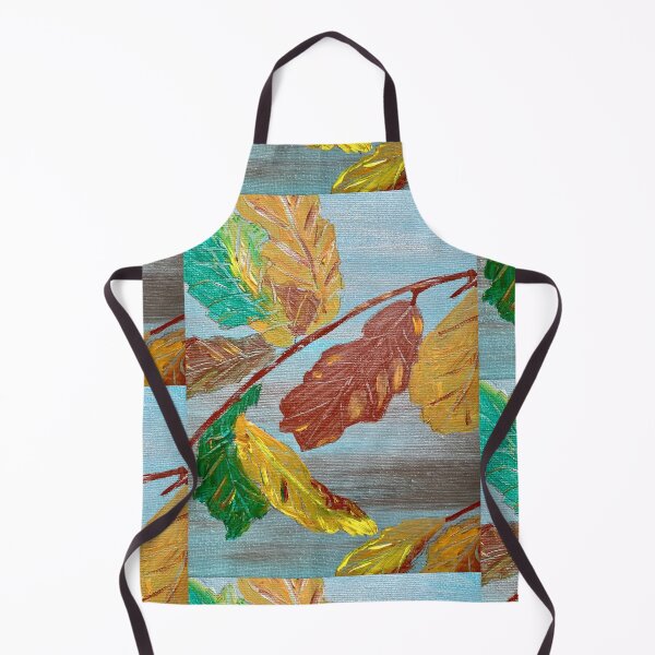 Item preview, Silver blue autumn leaves designed and sold by Ruth Breen Artwork .