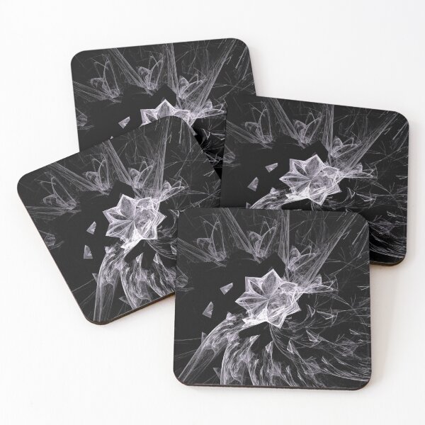 Item preview, Icy white star fractal designed and sold by daveoily.