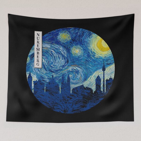 Item preview, Nuremberg Starry Night Van Gogh Circle designed and sold by DFerraz.