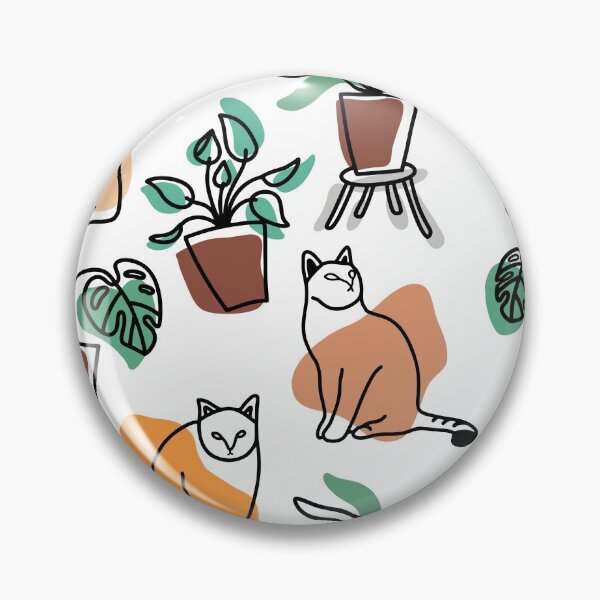 Item preview, Cats and the plants designed and sold by Ekaterina Panova.