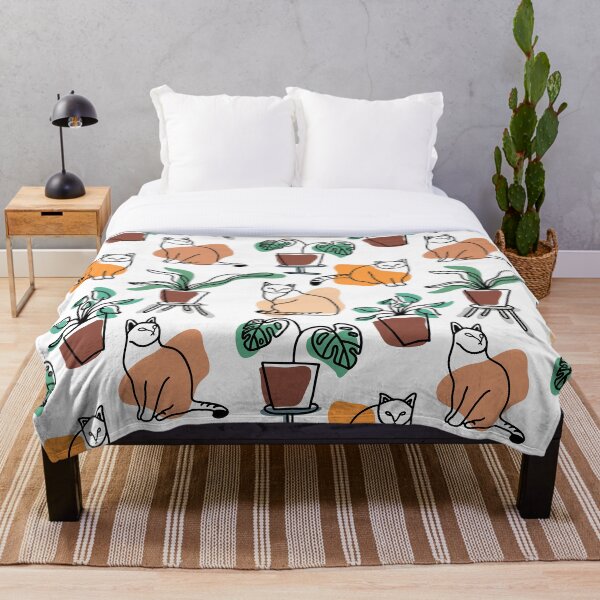 Item preview, Gatos y plantas designed and sold by Ekaterina Panova.