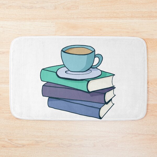 Item preview, Stack of books with a hot drink designed and sold by Becky-Marie.