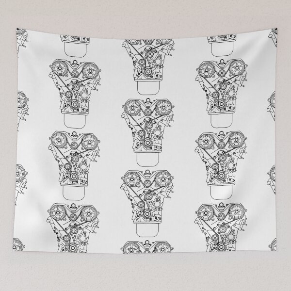 Item preview, Mechanic Turbo Car Engine Booster Exploded Turbo Car Art Design Happy Apparel Essential Inspiration Joy Mood Funny designed and sold by DesignByHeartUK.