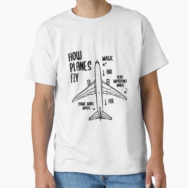 Item preview, How Planes Fly Funny Planes flight pilot aviation airplane student Art Design Happy Apparel Essential Inspiration Joy Mood Funny designed and sold by DesignByHeartUK.
