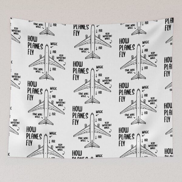 Item preview, How Planes Fly Funny Planes flight pilot aviation airplane student Art Design Happy Apparel Essential Inspiration Joy Mood Funny designed and sold by DesignByHeartUK.