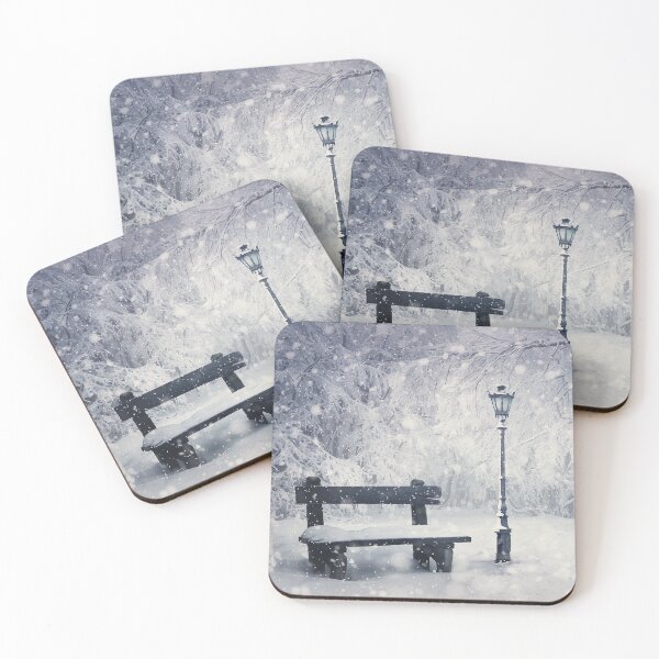 Item preview, winter in the snowy park designed and sold by psychoshadow.