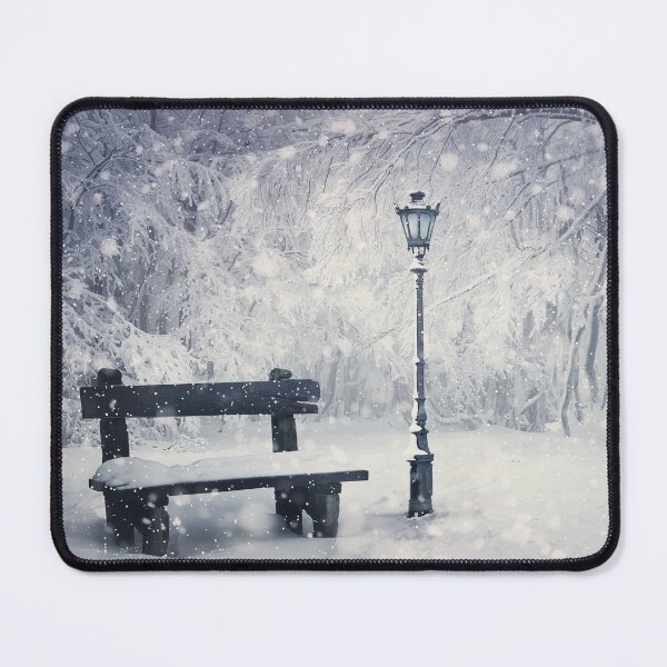 Item preview, winter in the snowy park designed and sold by psychoshadow.