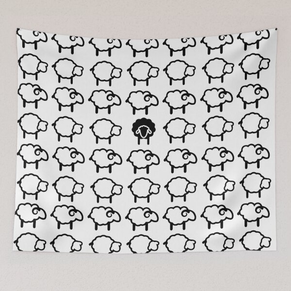 Item preview, Black Sheep pattern  designed and sold by SkyAfterDusk.