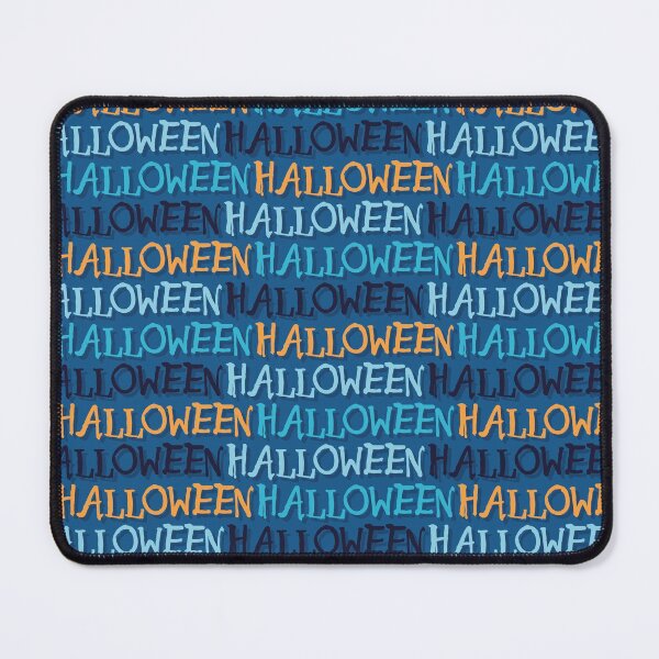 Item preview, Halloween typography in blue and orange colors designed and sold by Dotsby.