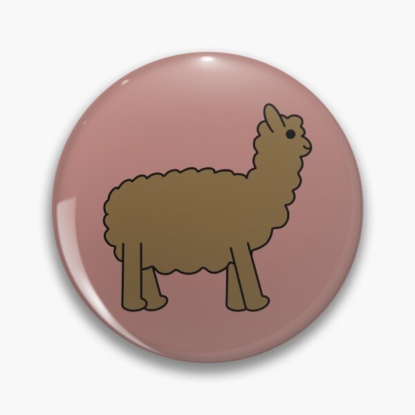 Item preview, Cute Kawaii Alpaca - Brown designed and sold by KawaiiByDice.