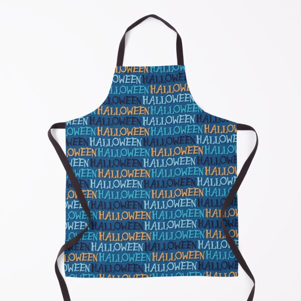 Item preview, Halloween typography in blue and orange colors designed and sold by Dotsby.