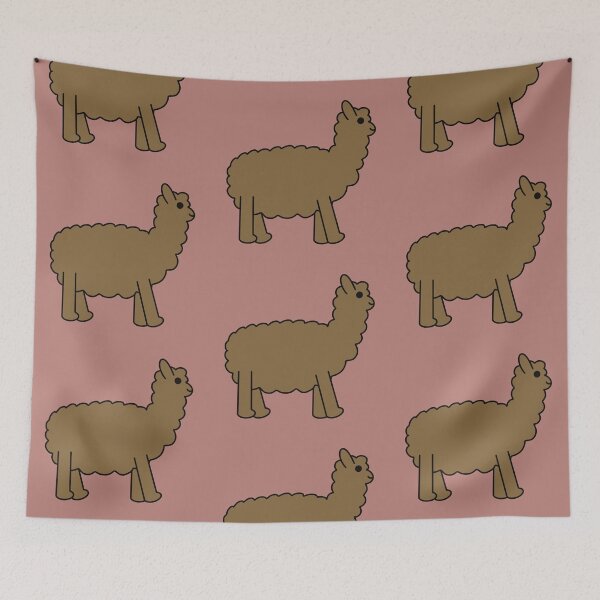 Item preview, Cute Kawaii Alpaca - Brown designed and sold by KawaiiByDice.