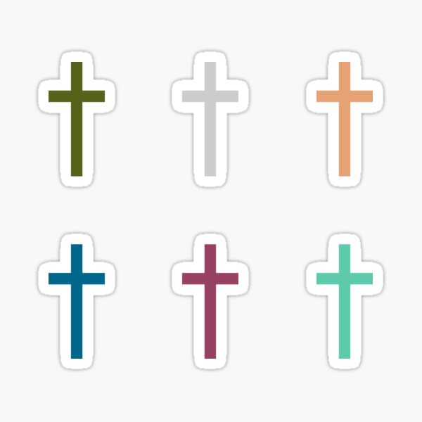 faith cross sticker Sticker for Sale by saraheward