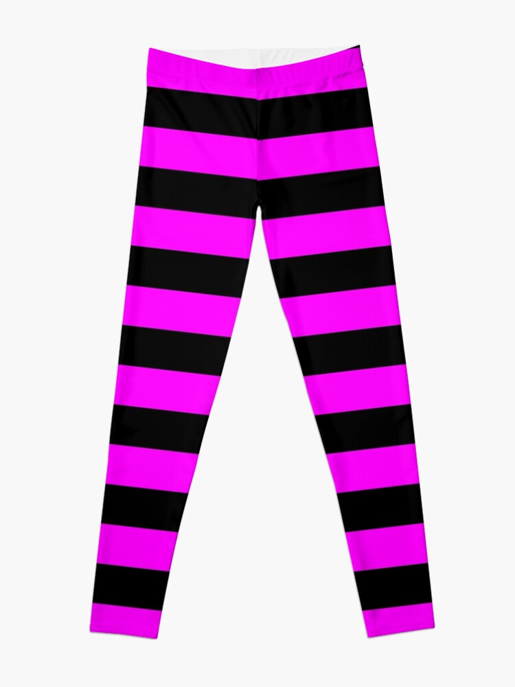 Black and hot pink stripes Leggings for Sale by FemboiArt