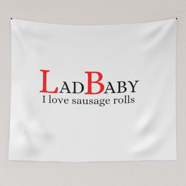 Item preview, Ladbaby i love sausage rolls designed and sold by Charlie ⭐⭐⭐⭐⭐.