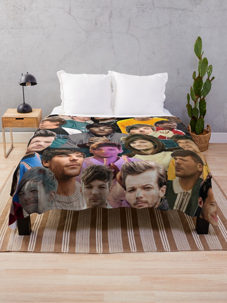 louis tomlinson collage Throw Blanket for Sale by ammies-art-shop