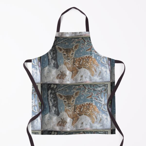 Item preview, Winter snow scene (Bambi in the snow) designed and sold by Fluffycat2020.