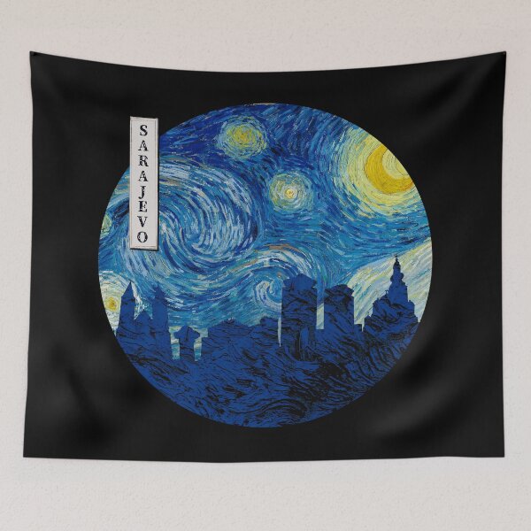 Item preview, Sarajevo Starry Night Van Gogh Circle designed and sold by DFerraz.