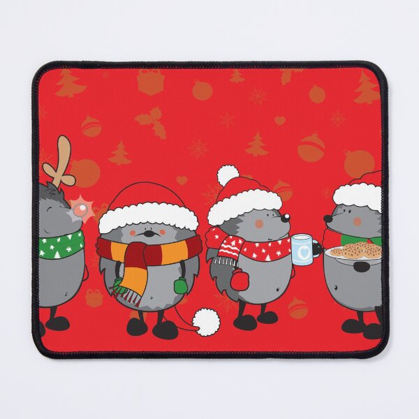 Item preview, Christmas hedgehogs designed and sold by mangulica.