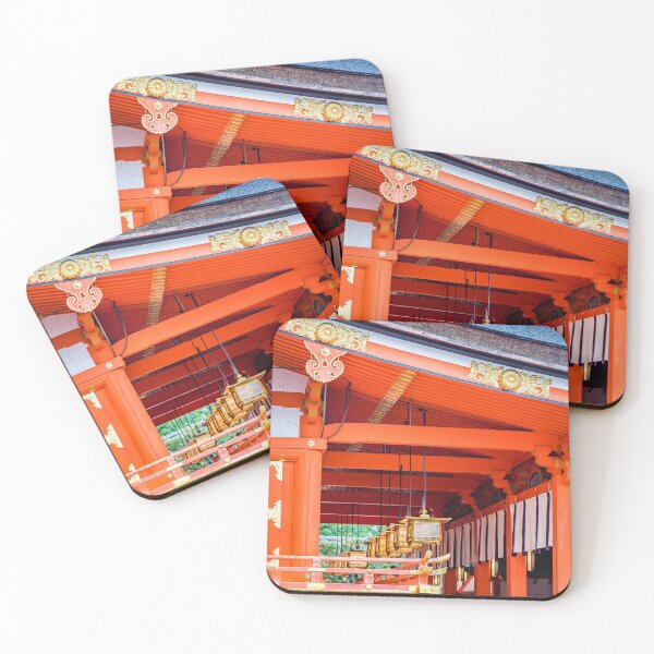 Item preview, Lanterns in the Honden or main shrine at Fushimi Inari-Taisha, Kyoto designed and sold by Lyl Dil Creations.