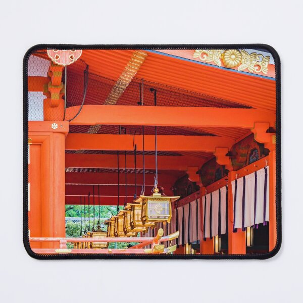 Item preview, Lanterns in the Honden or main shrine at Fushimi Inari-Taisha, Kyoto designed and sold by Lyl Dil Creations.