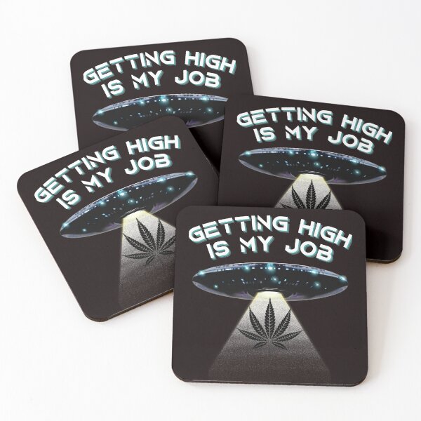 Item preview, GETTING HIGH IS MY JOB Cannatees designed and sold by jmed70.