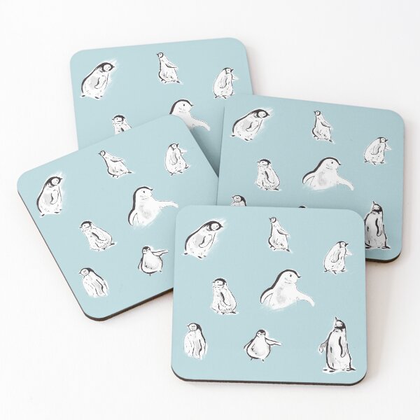 Item preview, Penguin Coasters  designed and sold by DianeDunning.