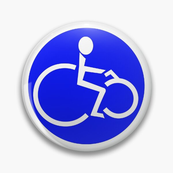 Item preview, Disabled Cyclist Biker Badge designed and sold by GrabartDesign.