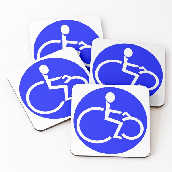 Item preview, Disabled Cyclist Biker Badge designed and sold by GrabartDesign.
