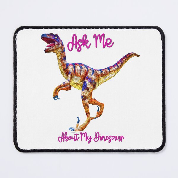 Item preview, Ask Me About My Dinosaur Graphic Art Design designed and sold by Rocky Mountain Artistry.