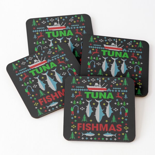 Aperçu de l'œuvre T-shirt de pêche au thonPêche au thon amusante Thon Fishmas Pêche au thon Noël laid créée et vendue par DempAbery.