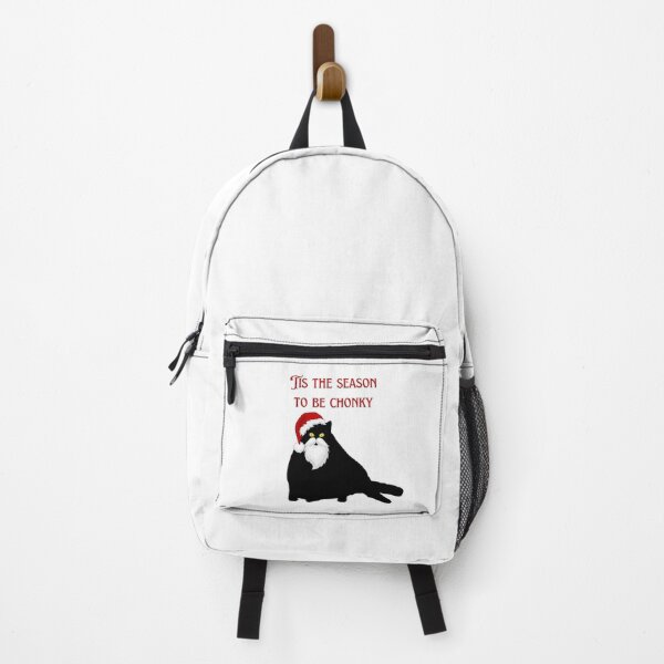 Item preview, Tis the season to be Chonky Chonky Black Cat dressed as santa cat designed and sold by j9gothbe.