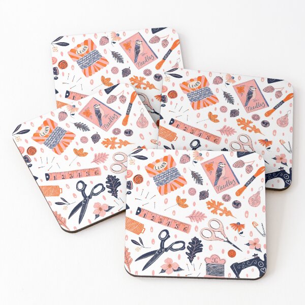 Item preview, Sewing pattern with oak leaves. designed and sold by Papergrape.