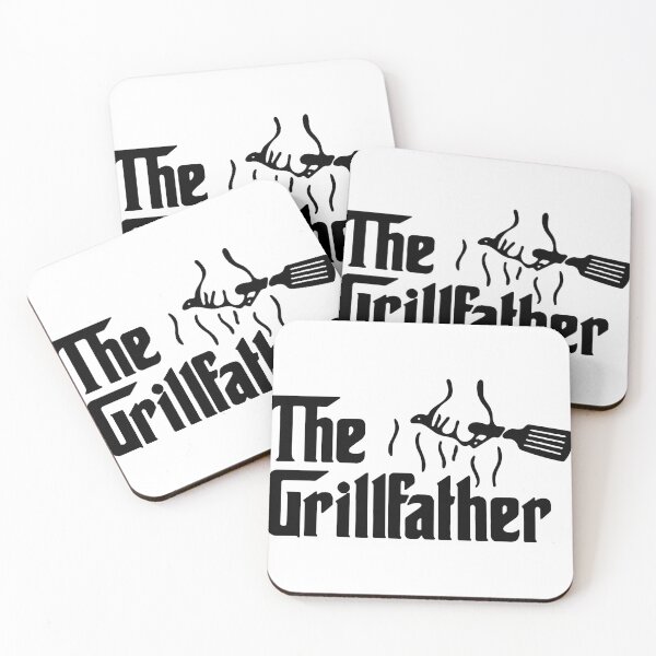 Item preview, The Grill Father Love BBQ Chicken Pig Cow Walk into a Bar B Q The End Art Design Happy Apparel Essential Inspiration Joy Mood Funny designed and sold by DesignByHeartUK.