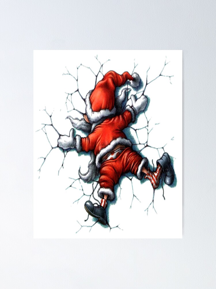 Funny santa claus, at christmas 2021