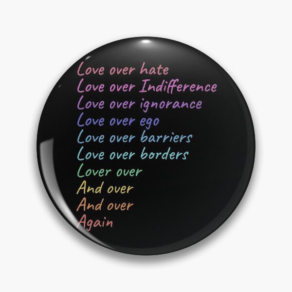 Item preview, Love Over Hate designed and sold by Wishinglob.