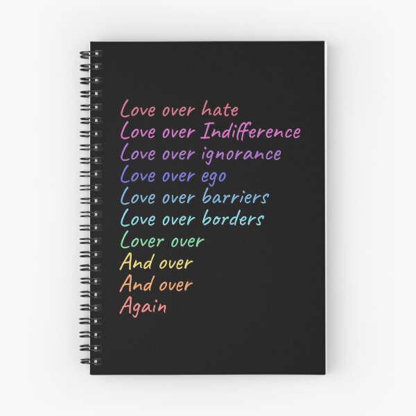 Item preview, Love Over Hate designed and sold by Wishinglob.