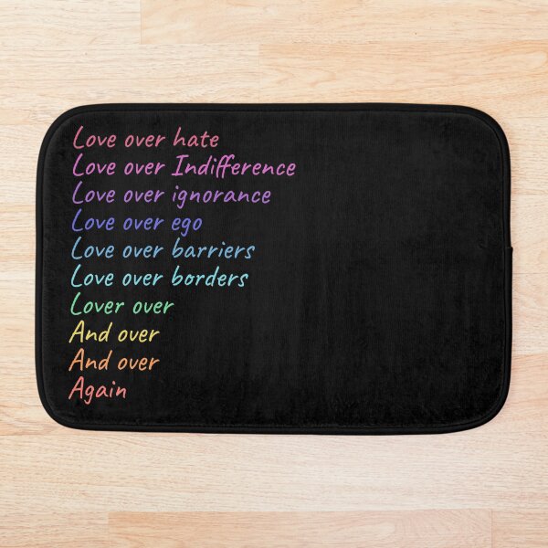 Item preview, Love Over Hate designed and sold by Wishinglob.