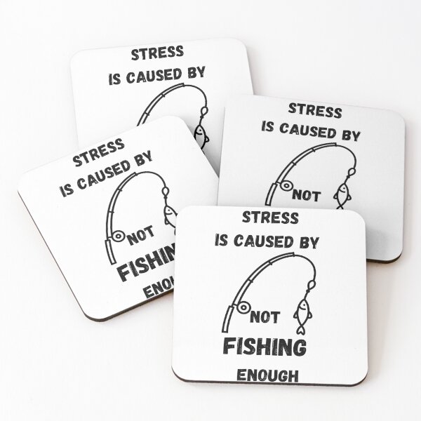 Item preview, Stress Is Caused By Not Fishing Enough Fish On A Rod designed and sold by LuckyKermit.