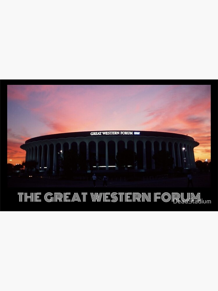 "The Great Western Forum Gold" Sticker for Sale by DeadStadium Redbubble