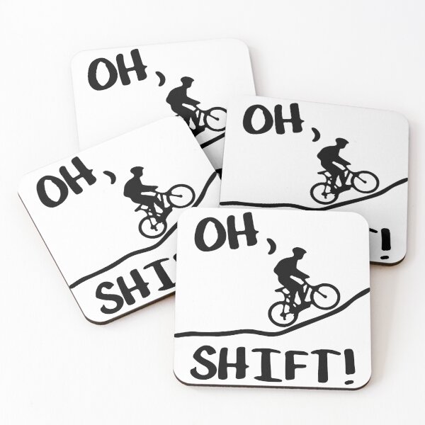 Item preview, Oh Shift Mountain Bike Outdoor Traveling Biking Cycling  Love Art Design Happy Apparel Essential Inspiration Joy Mood Funny designed and sold by DesignByHeartUK.