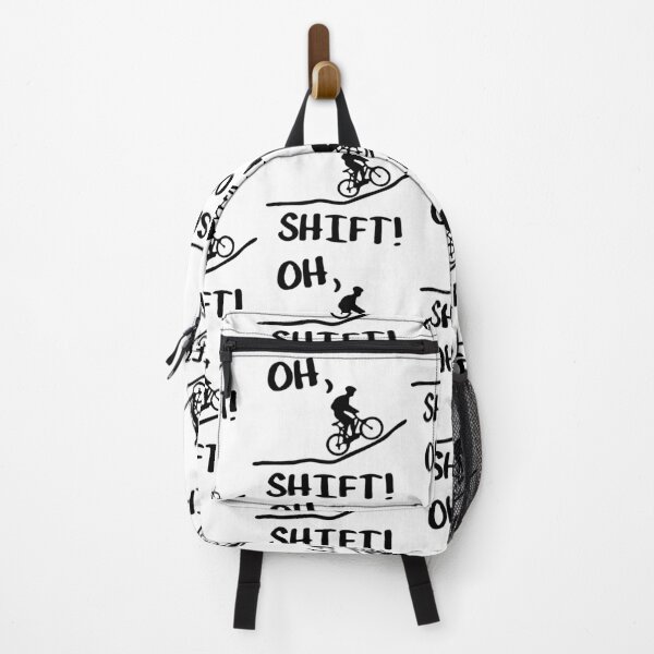 Item preview, Oh Shift Mountain Bike Outdoor Traveling Biking Cycling  Love Art Design Happy Apparel Essential Inspiration Joy Mood Funny designed and sold by DesignByHeartUK.